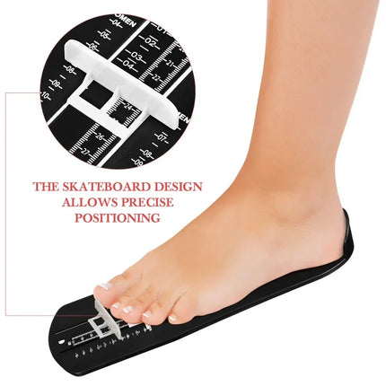 Precision Shoe Sizer Tool Dual Scale Foot Measure Gauge CM/INCH Sizing Device For Adults Kids Shoe Store Podiatrist Accurate Kit