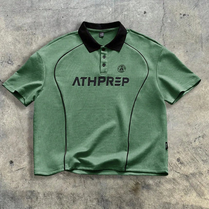 The new men's short-sleeved POLO shirt for summer 2025 is casual fashionable and soft with 3D letter pattern printing