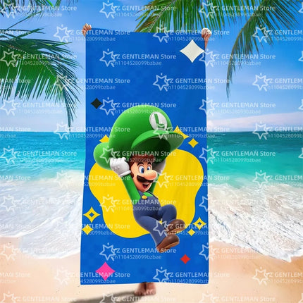 Cool Towel Soft Pool Classic Gift For Travel Gym Shower Camping Quick Dry Sports Large S-Super Game Beach M-Marios Towel