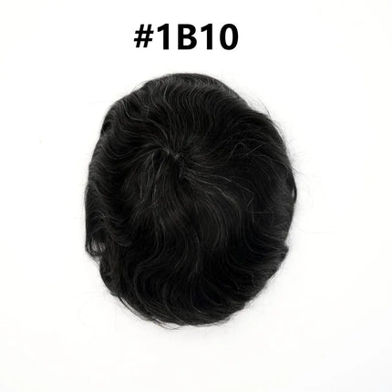 Os21 0.03-0.04mm NG Clearance Thin Skin Toupee Capillary Prothesis Hair Piece For Men Hair Replacement System V Loop Men Toupee