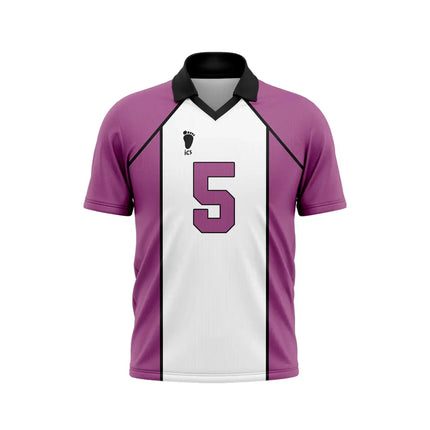 Hot Custom Name Haikyuu Karasuno High Hinata 10 Jersey Men Women Anime Volleyball Uniform Short Sleeve V-Neck Polo Sport T-Shirt