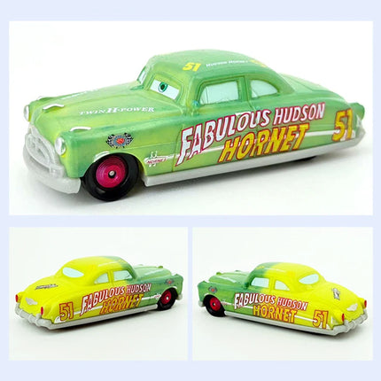 Disney Cars New Generation Color Changing Series Lightning McQueen Dr. Hudson 1:55 Plastic Diecast Model Children's Toy Car