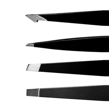 4Pcs/Set Professional Eyebrow Tweezers Eyebrow Hair Removal Clip Makeup Sets Eyelash Extension Eyelash Tweezers Beauty