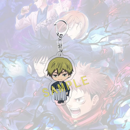 Anime JUJUTSU KAISEN 6cm Acrylic Cute Character Yuji Itadori Backpack Pendant Car Key Decoration Fan Gift Keychain