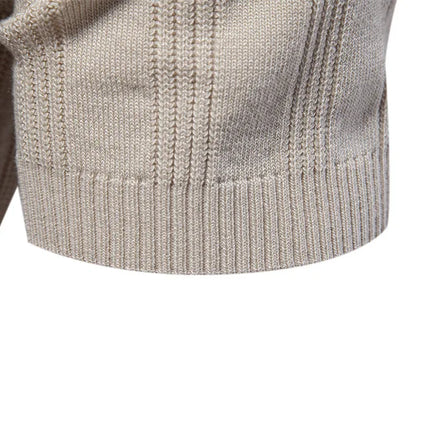New European size knitted POLO shirts for men, knitted short-sleeved lapel breathable T-shirts.