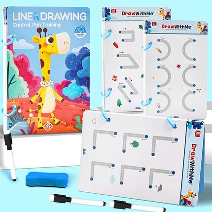 Kids Pen Control Training Card For Children's Concentration 3-6 Year Old Logical Thinking Ability Training Educational Toys