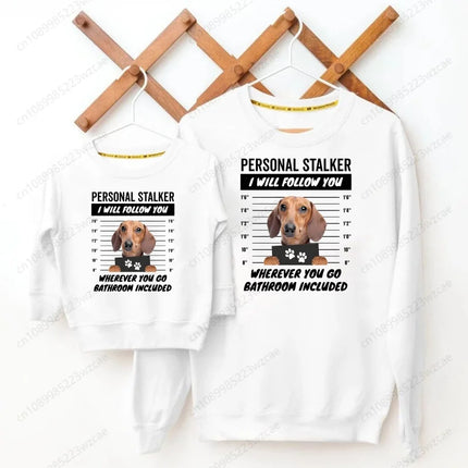 Girls Sweatshirts Kids Boys Dachshund Teckel Funny Cute Dog Animal Printed Hoodies Child Clothing Autumn Long Sleeve Clothes