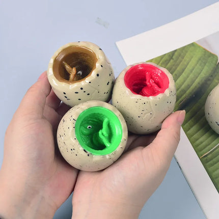 Cute Novelty Dinosaur Cup Squeeze Toy Soft Glue Stress Relief Fidget Toys Funny Prank Vent Decompression Gift for Kids Adults