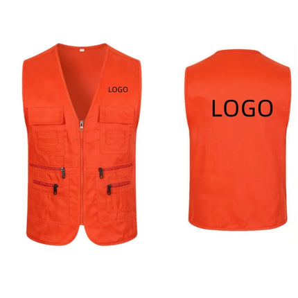 Men's Multi Pocket Tank Top Summer Men American Tactical Hiking Fishing Photography Director Mesh Sleeveless Outdoor Jacket Vest