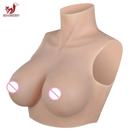 KOOMIHO 1TH GEN Silicone Breast Forms A/B/C/D/E/G/H Cup Huge Fake Boobs Transgender Drag Queen Shemale Crossdresser Beginner