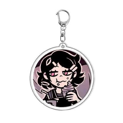Game The Coffin of Andy and Leyley Cosplay Acrylic Keychain Women Man Cute Key Chain Key Ring Bag Charm Ornament Accessories