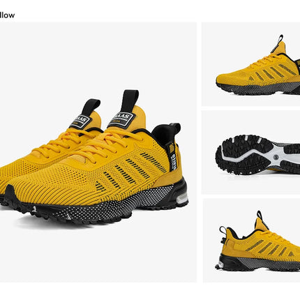 Baasploa Men Running Shoes Lightweight Breathable Jogging Sport Shoes Male Lace-up Fashion Comfort Casual Sneakers Non-slip