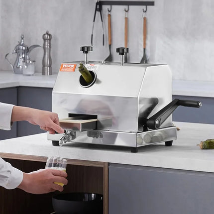 【Premium】SucceBuy Commercial Sugar Cane Juicer 110LBS/H High Output Sugarcane Juicer  hine w/3 Stainless Steel Rollers 2.4" Larg