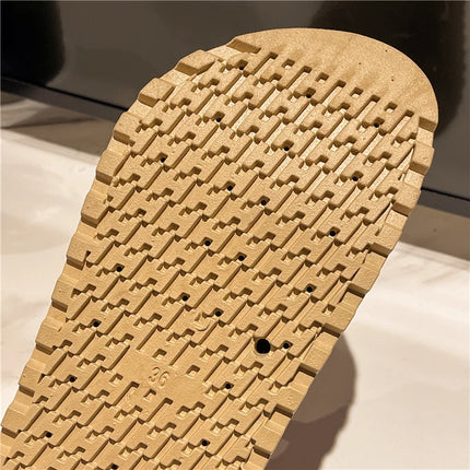Smile Women Slippers Summer Casual Women Shoes Retro Trend With Buckle Slippers Comfortable Beach Slippers Round-headed Slippers