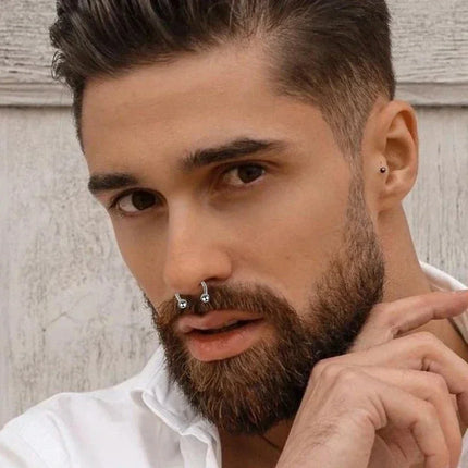 5pc Surgical Steel Body Piercing Jewelry Lot Bulk Nose Ring Tongue Bar Lot Eyebrow Labret Piercing Set Horseshoe Ring Lot Pack