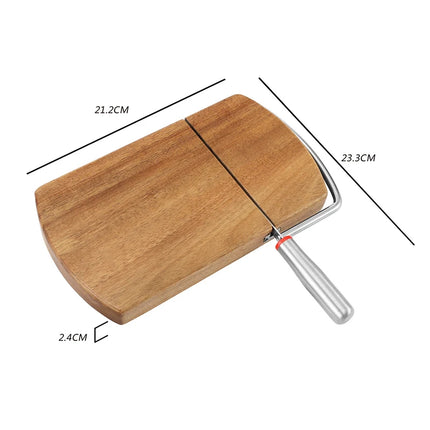 Multi Functional Wooden Cheese Butter Slicer For Block Cheese Sausages Vegetables And Fruits Easy To Clean And Practical Slicer