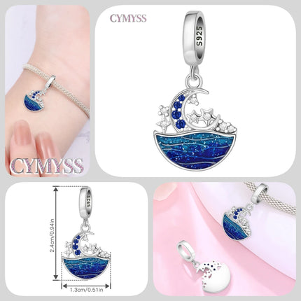 S925 Sterling Silver Charm Bead Angel Prayer Travel Memorial Pendant Fine Birthday Gift Fit Bangle Bracelet Necklace DIY Jewelry