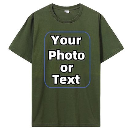 Custom T Shirt Make Your Design Logo Text Cotton Tshirt Personalized Gift Customized Your Design T-shirt Diy Men Women Tees Tops