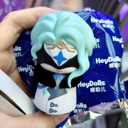 In Stock Genshin Impact Fatui Harbinger Serie Blind Box Q Version Anime Figure Collection Desktop Mystery Box Surprise Toy Gifts