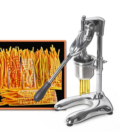 HomeWise Commercial Long 30cm Potato Ships Squeezers Machine French Manual Fries Cutters American Fried Potato Chip