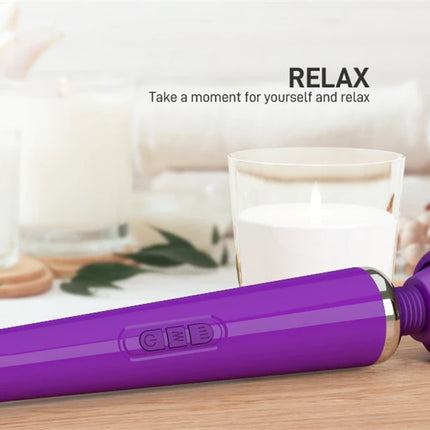 Powerful Magic Wand Vibrator for Women, Large AV Body Massager, G-Spot Clitoris Stimulator, USB Charging Adult Sex Toys for Women