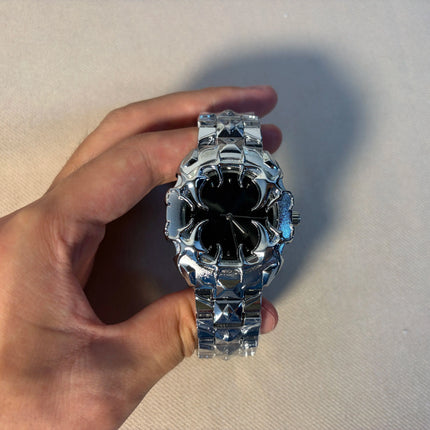 DENVOSI New Y2K Gothic Claw Shaped Quartz Watch with Detachable and Replaced Dial, Fashionable Street Accessory