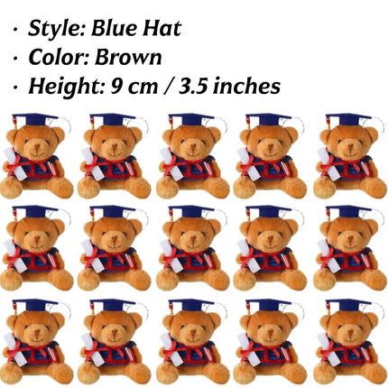 Graduation Bear Plush Gift Bulk 2026 Bear Stuffed Animal with Cards Graduation Cap Class of 2026 Presents for Kindergarten Eleme