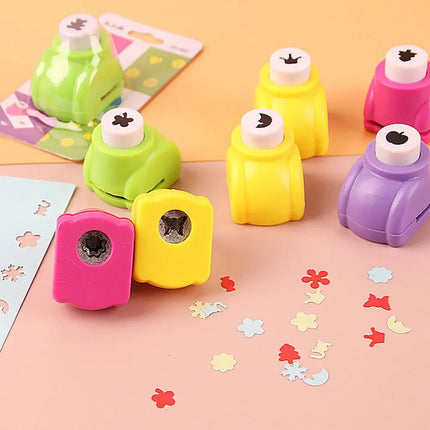 24 Puncher Shape Mini Scrapbook Punches Handmade Cutter Card Craft Hole Punch Scrapbook Paper Punch DIY Mini Puncher for Kids