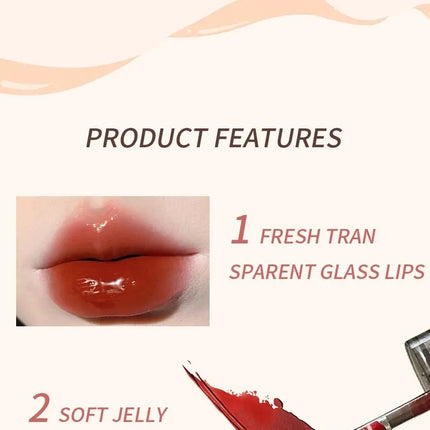 HERORANGEHR564 Enveloping Ice Night Mirror Lip Glaze Moisturizing and Moisturizing Lip Film Forming Quickly