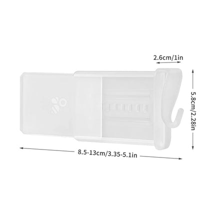 4/8-Pack Transparent Refrigerator Dividers Retractable Side Door Storage Clips for Kitchen Food Bottle Organization Refrigerator