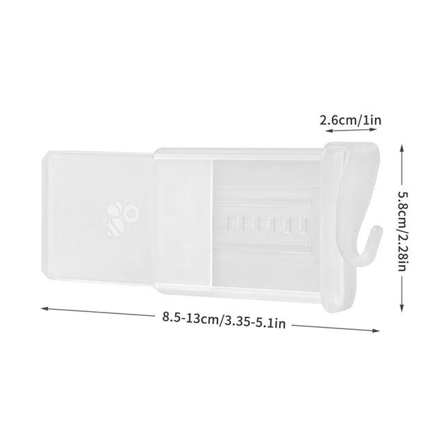 4/8-Pack Transparent Refrigerator Dividers Retractable Side Door Storage Clips for Kitchen Food Bottle Organization Refrigerator