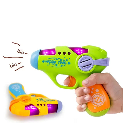 New Children's Shining Toy Gun  Cool Lighting Electric Rotary Projection Dynamic Music Kids Indoor Outdoor Products Holiday Gift