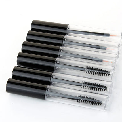 15/20/25pcs Empty Mascara Tube Eyelash Cream Vial Liquid Bottle 10ml Sample Cosmetic Container with Black Cap Refillable Bottle