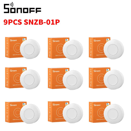 SONOFF SNZB 01P Zigbee Smart Button, Wireless Remote Control for Lights & Scenes, Single/Double/Long Press for Home Assistant