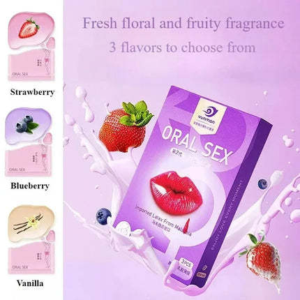 Oral Membrane Sex Tongue Licking Penis Masturbation Ear-hangingThin NEW Soft Fruity Flavored Vaginal Film Adult Game Sex Product