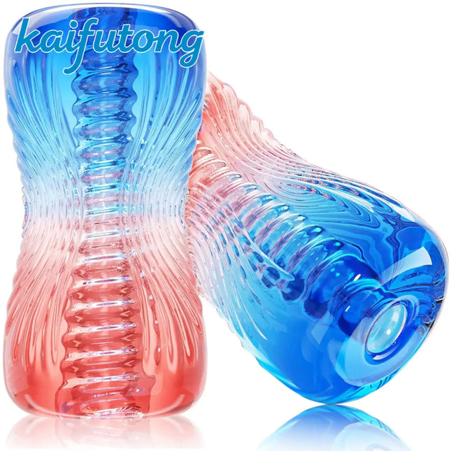 100% Waterproof Male Masturbator 3D Soft Silicone TPE Artificial Vagina Pocket Pussy Masturbator Penis Massager Sex Toys Adult