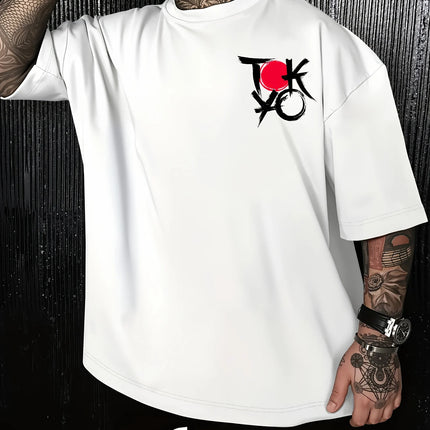 Japanese Ukiyoe Torii Gate&Fuji Mountain Print 100%Cotton Men Woment T-shirt SummerAutumn Daily Sports Casual Loose Short-sleeve