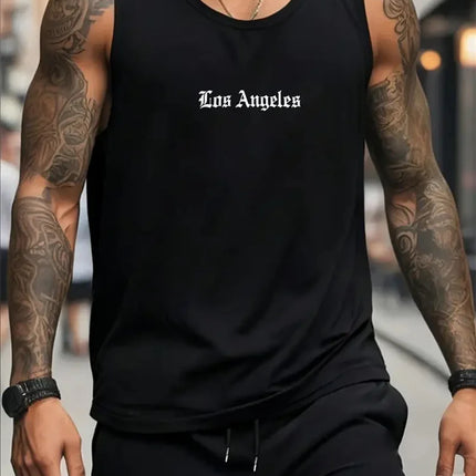 New Men's Outdoor Casual T-Shirt Gym Exercise Sleeveless Shirt Mens Summer Loose Undershirt Running Vest Fashion Casual Clothing