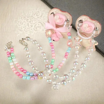 Silicone Adult Pacifier & Bead Chain Collar Set – Detachable, Soft & Luxurious for Sensory Play & Couples, High-End Design