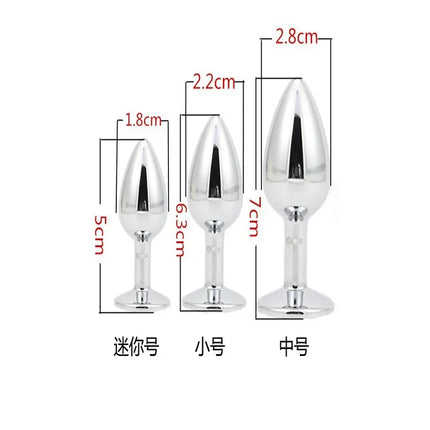 3 Sizes Metal Butt Plug Fox Tail Intimate Toys Bdsm Anal Extender Dilator Sex Shop Products Erotic Games Goods For Adults