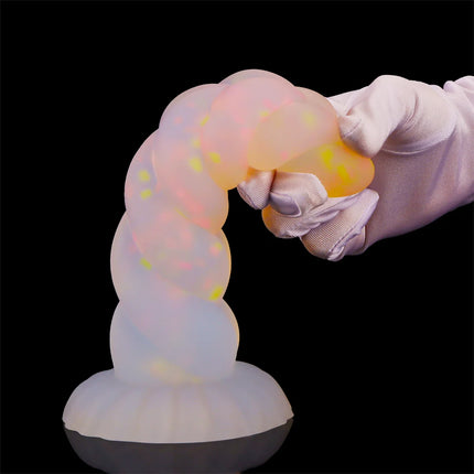 Silicone Soft Anal Toys Transparent Luminous Butt Plug 3 Size Adult Toys Tapon Anal Plug Braided Dilatador Anal Dildo Buttplug