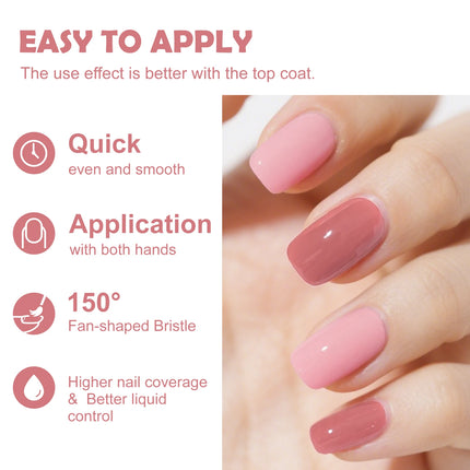 5pcs/set 8ml Water-Based Nail Polish Long Lasting Quick Drying No Need of Lamp to Cure Nail Supplies Vernis for Nails Manicure
