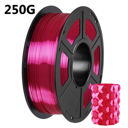 Silk PLA 3D Filament Wire 1.75mm Spool Wire 3D Printer Material 250g,500g,1kg 3D Print Refills, Filament wire Vacuum Packaging