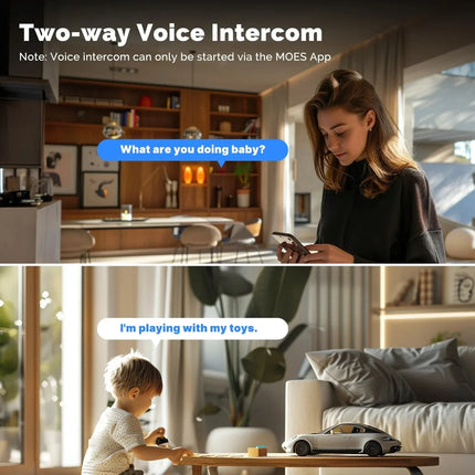 YOOSEE 8MP Indoor Smart WiFi Camera Dual Lens IP Camera Color Night Vision Two-Way Audio Security CCTV Surveillance Baby Monitor