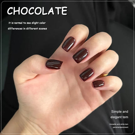 Autumn Winter Chocolate Brown Nail Polish Gel Maillard Caramel Color Gel Nail Supplies for Professional Nail Art DIY Nail Salon