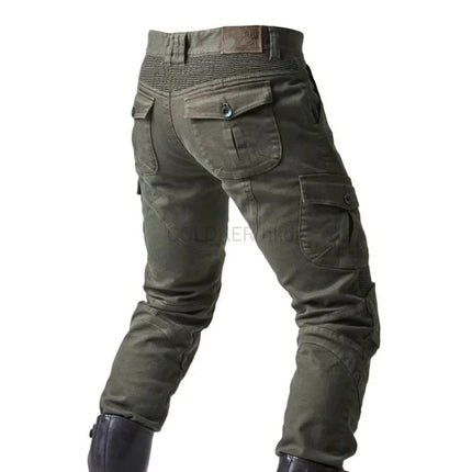 2025 Motorcycle Jeans Cargo Pants with Knee Guards for Street Bike Fashion Pants Men's Clothingcargo Y2k Camo Pants for Men