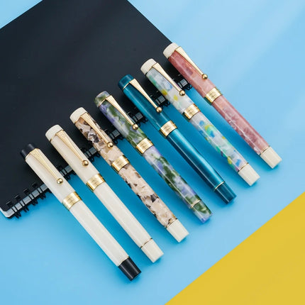 JINHAO 100 Acrylic Fountain Pen Beautiful Green Gift Pen EF/F/M with Converter Writing Office School Supplies Stationery