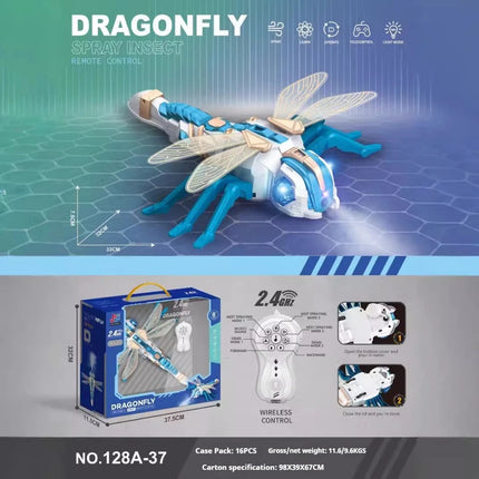 Remote Control Spraying Insect Toy Bee Spider Dragonfly Octopus Children's Gift Toys Educational Interactive Playtime