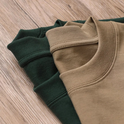 11.29oz 320Grams Heavy Cotton Weight Oversized Loose Men T-shirt Solid Color Drop Shoulder Short Sleeve High Quality
