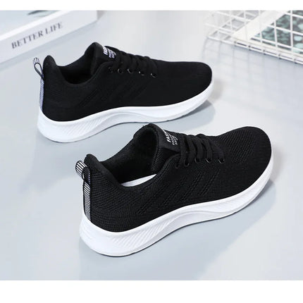 Litfun Women's Casual Sports Shoes Fashion Female Soft Bottom Sneakers Breathable Mesh Running Shoes Leisure Light Flats Shoes